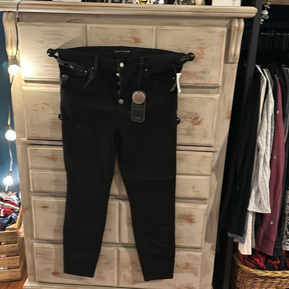 Truth + theory black stretch pants size 12